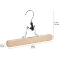 thumbnail image 5 of Basics 10 Pack Wooden Trouser Hangers, Natural Color, 5 of 5