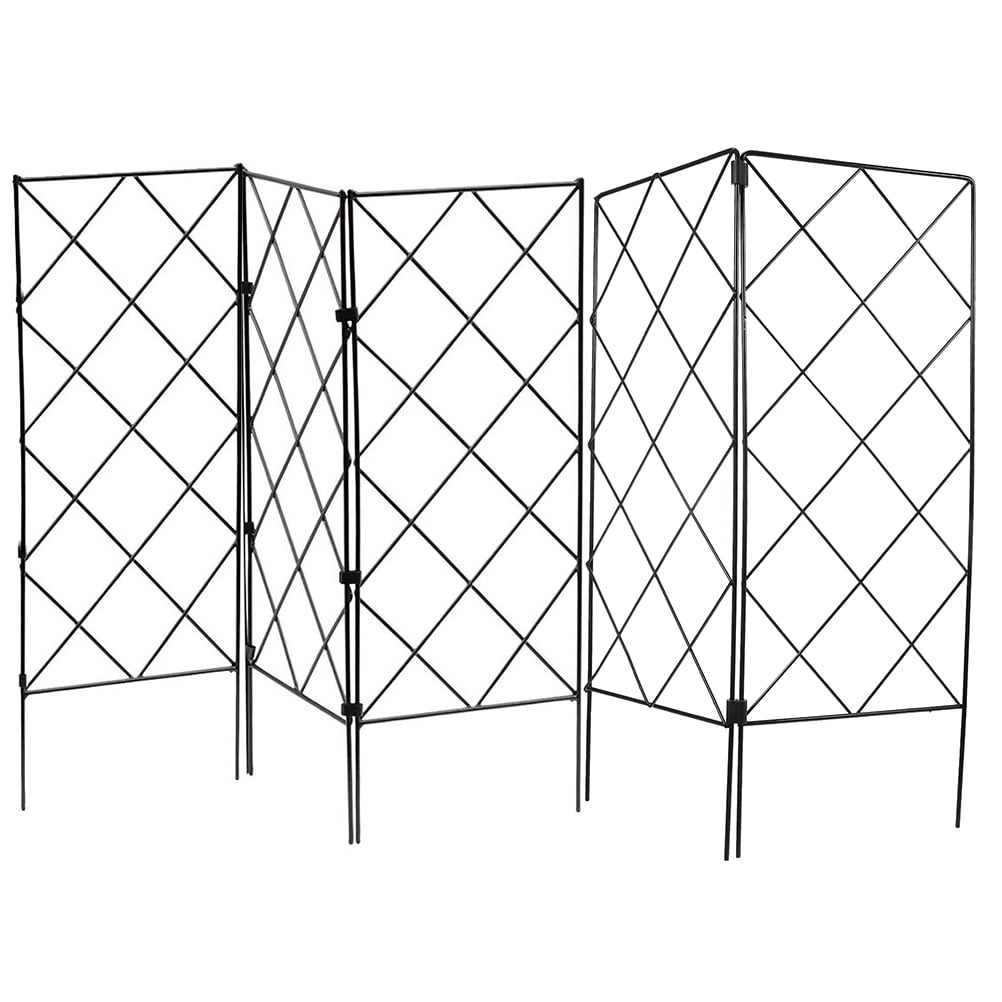 HOMEMAXS  5 Pcs Gardening Support Bracket Houseplant Trellis Plants Black