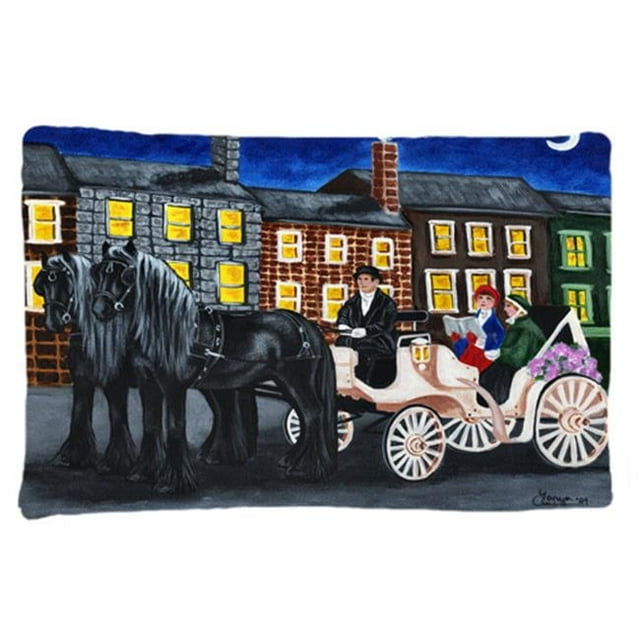 Carolines Treasures AMB1409PILLOWCASE City Carriage Ride Horse Fabric Standard Pillowcase