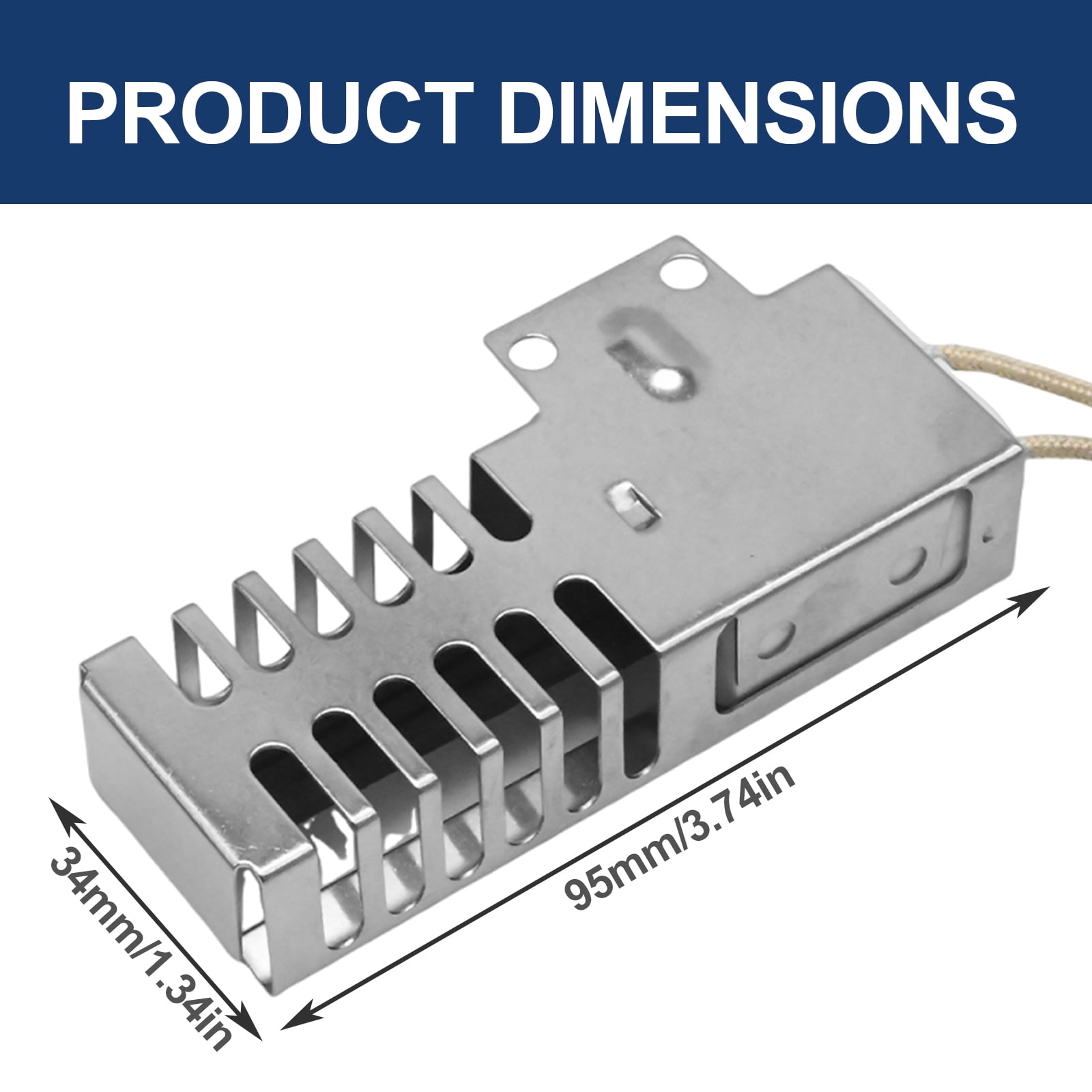 Replace DG94-00520A, DG94-01441A Gas Igniters, Replacement for Samsung Oven Igniter for NX58H9500WS, NX58M6630SS, NX58K3310SS, FX510BGS, Norton 501a with W10918546