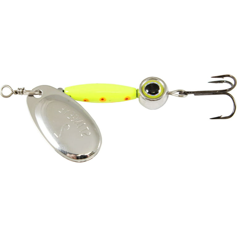 Thundermist Lure EyeNo.2-S-CO-SIL 0.375 oz No.2 Stingeye Spinner Fishing  Lure, ChartreuSe & Silver 