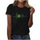 thumbnail image 1 of Mujeres Manga Corta de Verano Tops Impreso Sudadera Casual, Cuello Redondo Blusa Ligera para la Primavera Y el Verano, 1 of 7