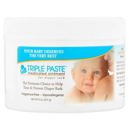 Triple Paste Medicated Ointment for Diaper Rash, 8 (Best Thing For Nappy Rash)