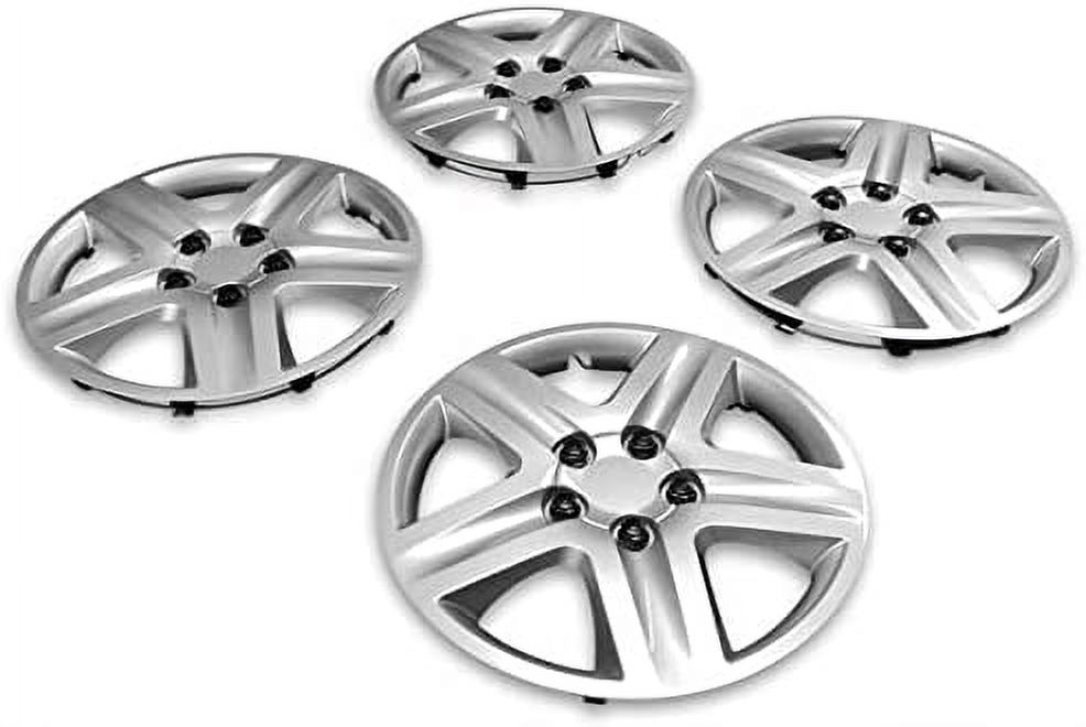 16 inch Hubcap for 2006-2011 Chevrolet Impala Wheel Cover 16 in Hub Cap Silver - Set of 4 Pcs