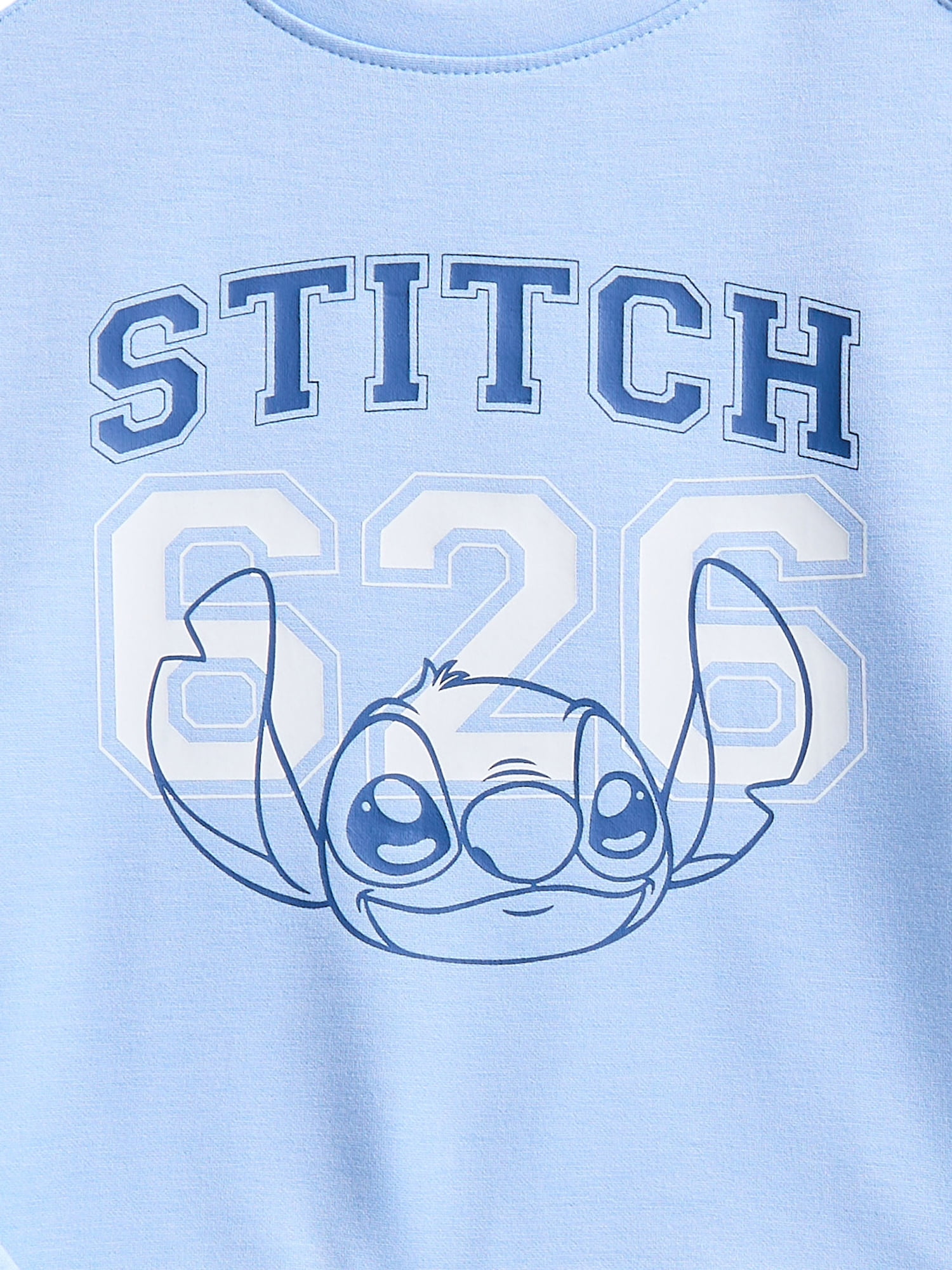 Stitch Toddler & Big Girls Active Graphic Sweatshirt with Long Sleeves, Sizes 12M-12