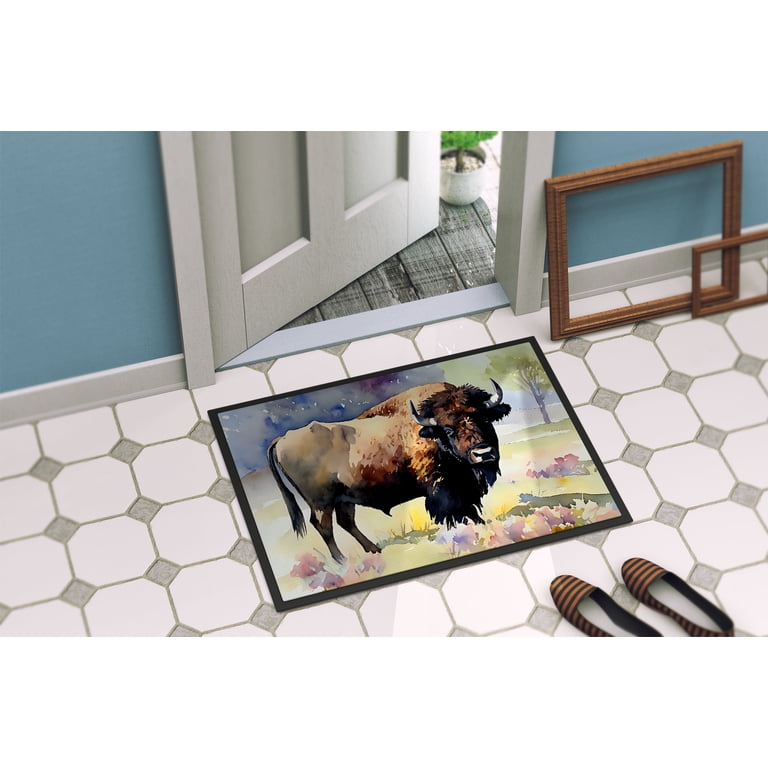 Caroline's Treasures DAC2873MAT American Bison Doormat Front Door Mat ...