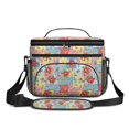 thumbnail image 2 of Lunch Box Pioneer Flower Floral Print Pattern Insulated Lunch Bag for Women Men,Medium Leakproof Lunchbox Cooler Bag Adjustable Strap,10 X 6.7 X 8 Inches, 2 of 6