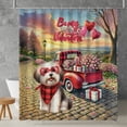 thumbnail image 2 of Be My Valentine's Havanese Truck Full of Love Flower Balloon Shower Curtain Havanese Dog Lover Gifts Idea Waterproof Bathroom Bathtub Curtain - 02029, 2 of 5