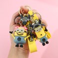 thumbnail image 5 of Llavero Kawaii de Minions, modelo de juguetes de dibujos animados, colgante de silicona, accesorios de llavero de mochila de coche del zodiaco chino, Cosplay, 5 of 5