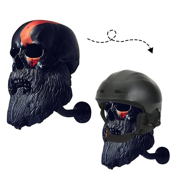 Soporte para casco con forma de calavera Soporte para llaves de casco de moto de resina con forma de calavera B Ndcxsfigh Para estrenar Walmart en linea
