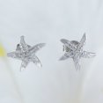 thumbnail image 3 of Gorgeous Hawaiian Large Starfish Earring and Necklace, Sterling Silver Star Fish CZ Pendant, N6168S Birthday Valentine Wife Mom Gift, 3 of 10