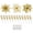 Gold*48PC, variant on Christmas Flowers,Christmas Glitter Poinsettia Flowers Artificial Berry Picks Set,DIY Craft Glitter Faux Poinsettia Kit,Lifelike Shimmer Christmas Flower Bloom Pack,Sequins Fake Poinsettia Bundle
