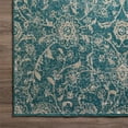 thumbnail image 5 of Addison Rugs Fairfax 2'3" x 7'5" Traditional Fabric Runner Rug in Aqua Blue, 5 of 13
