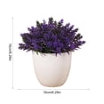 thumbnail image 3 of Leodye 1PCS Mini Simulated Green Bonsai Potted Plant Artificial Desktop Ornament Natural Style Faux Flower Decor for office Bedroom Table Layout -6.3x6.3x6.3in, 3 of 6