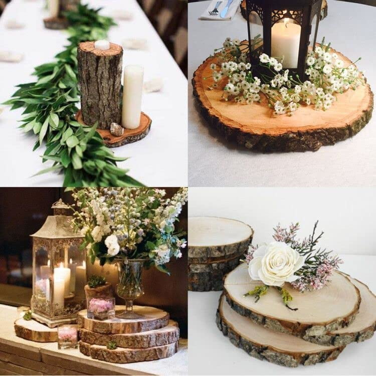 Wood slices for centerpieces discount