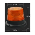 thumbnail image 4 of Dosaele 2pcs LED Beacon Warning Light Magnetic Rooftop Flashing Amber Emergency Strobe Light for Vehicle Trucks School Bus 12V, 4 of 8