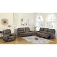 thumbnail image 3 of Coaster Variel 6-Piece Faux Leather Modular Motion Sectional in Brown, 3 of 7