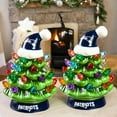 thumbnail image 3 of New England Patriots 2-Pack 4" Ceramic LED Christmas Tree Set, 3 of 3