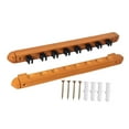 thumbnail image 2 of koolsoo Billiard Pool Cue Rack Wood Wall Mount for Billiards Clubs Game Room Players Yellow, 2 of 9