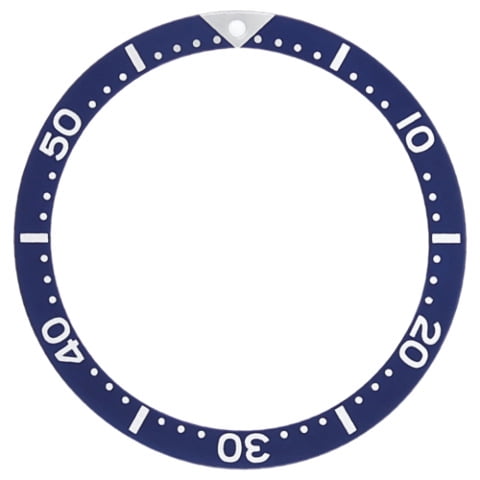 BEZEL INSERT FOR SEIKO 5 AUTOMATIC DIVER WATCH 38 X 30.70 WATCH BLUE 7S27-40