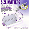 thumbnail image 4 of 8" Wide 2-Way Make It Rite Mirror for Face Down Vitrectomy Eyesight Recovery | Easy to Watch TV During Face Down Recovery | Invented in 1994, 4 of 17