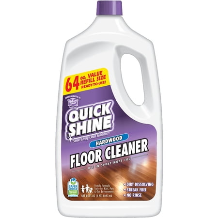 Quick Shine High Traffic Hardwood Floor Cleaner, 64 Oz