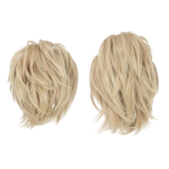 Natural Messy Bun Hair Piece With Bendable Metal Wire Clip In Ponytail Extension For Women Human Hair Bun