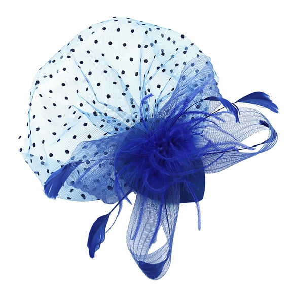 UJNDER Women Wedding Flower Headband With Feathers for Tea Party Events Hair Accessories for Women BU1