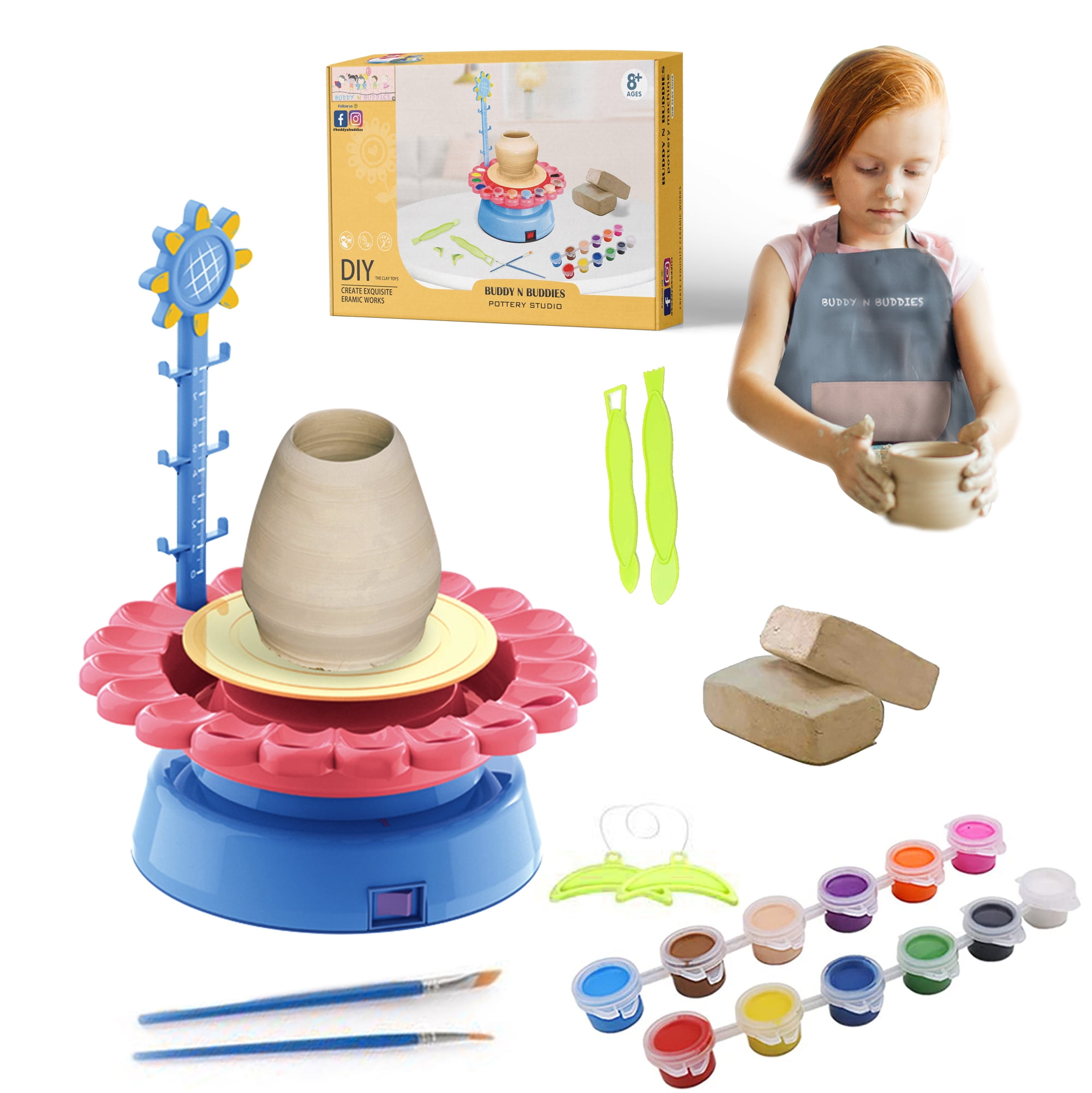 National Geographic RTPWHEEL Pottery Wheel Activity Set, Toy for