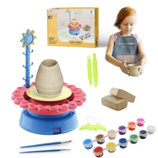 Sculpd Home Pottery Kit with Gloss Varnish and Classic Tones Paints