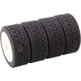 thumbnail image 3 of LINLIN 4 piezas RC 1:10 Rally Car 68 mm Neumáticos de goma Llantas de plato duro Hex 12 mm Compatible con 1/10 RC On Road Flat Run Car Tamiya CC01 Axial Scx10 Traxxas HPI Neumáticos Piezas, 3 of 7