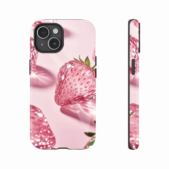 Cute Strawberry Design Fashionable Women’s Phone Case Perfect for Daily Use & Holidays - Compatible with iPhone 11/12/13/14/15/16 (Pro Max/Plus)