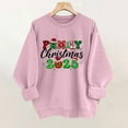 thumbnail image 6 of Merry Christmas Sweatshirts Womens Crewneck Christmas Printed Shirts Loose Long Sleeve Blouses Casual Xmas Sweatshirt Holiday Party Pullover Sweater Tops L, 6 of 8