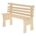 thumbnail image 3 of Gymnture Wooden Miniature Garden Bench for Home Ornaments, 3 of 10