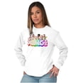 thumbnail image 4 of XOMG POP Dance Group Members Logo Women's Long Sleeve T Shirt Brisco Brands M, 4 of 6