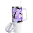 thumbnail image 2 of SKYSONIC Insulated Tumblers with Lids and Straws Handles 40oz Water Bottle Penguins Tie Dye Geometric Travel Mug Reusable Stainless Steel Thermos Vacuum, 2 of 7