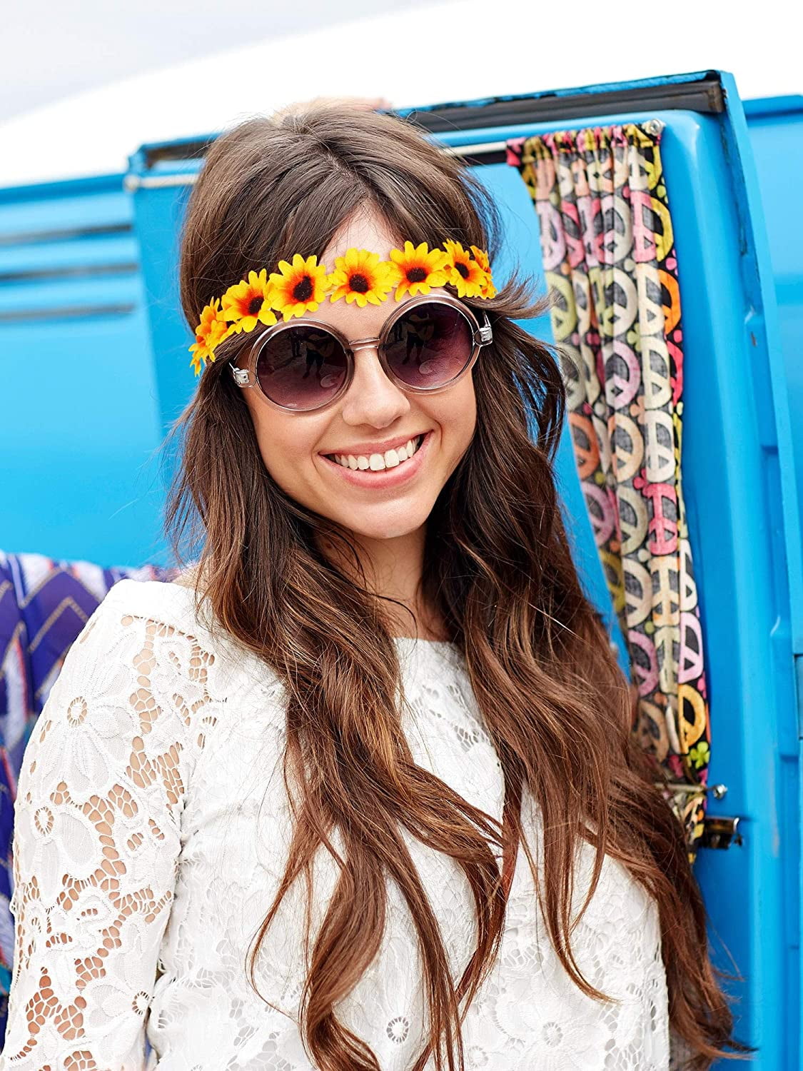 Daisy Flower Headband, Flower Crochet Headband, Flower Headbands by Me –  Accessories by Me, LLC