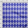 thumbnail image 3 of oneOone Polyester Spandex Blue Fabric Check Argyle Sewing Craft Projects Fabric Prints By Yard 56 Inch Wide, 3 of 4