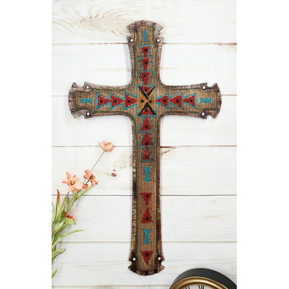 Southwestern Aztec Mayan Tribal Vector Arrow Symbols Artistic Wall Cross Decor