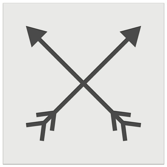 Crossed Arrows DIY Cookie Wall Craft Stencil - 5.5 Inch