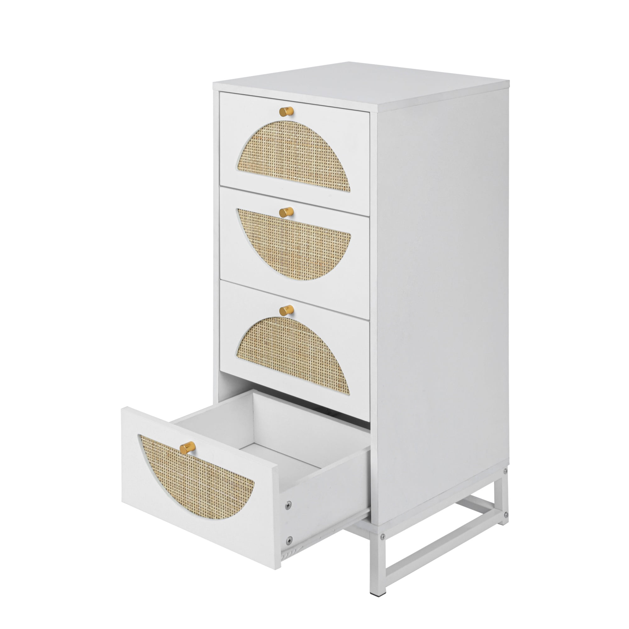 Resenkos Natural Rattans Chest of Drawer with 4 Drawer Dresser for Bedroom Diversified Storage Organizer Resenkos Natural Rattans Chest of Drawer with 4 Drawer Dresser for Bedroom Diversified Storage Organizer