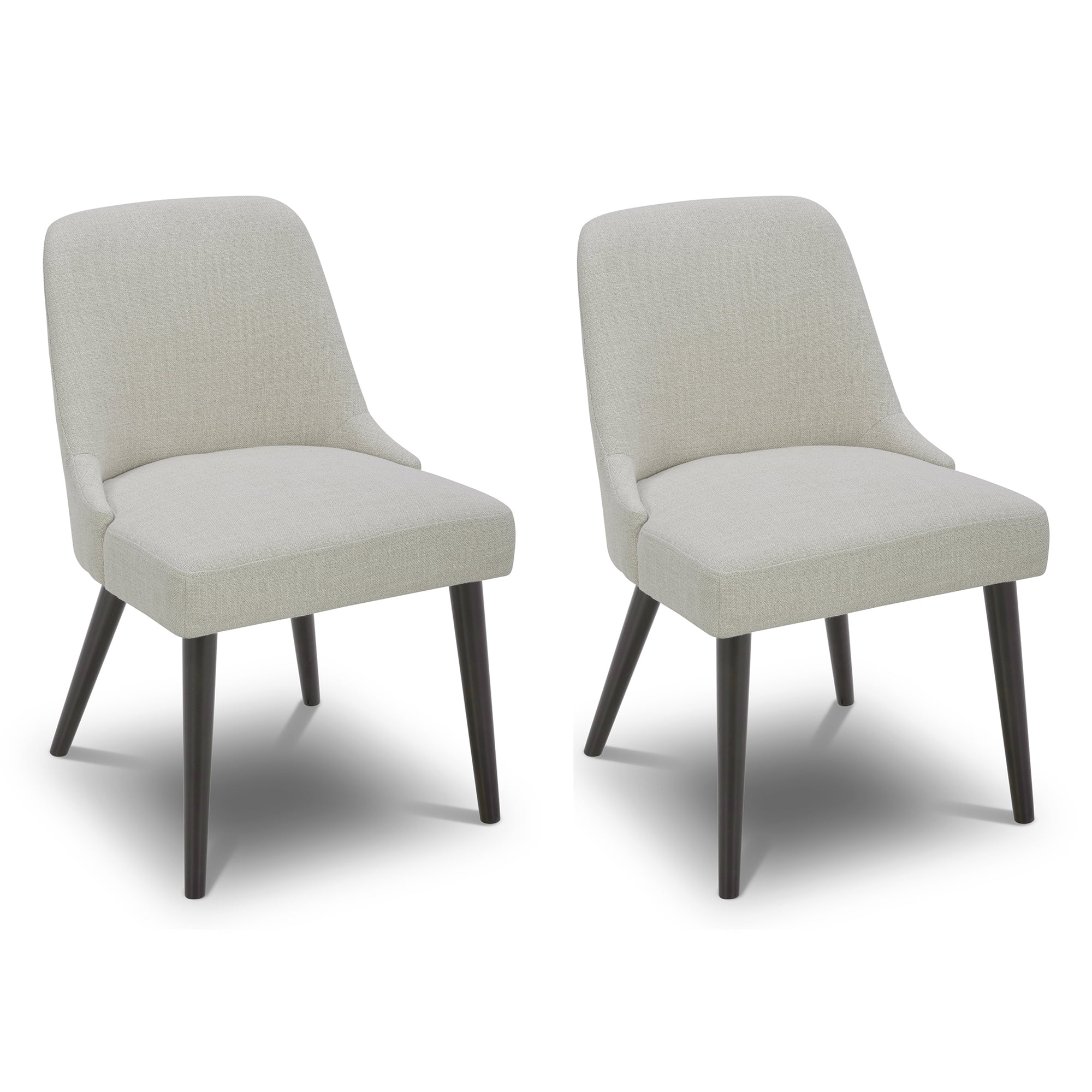 CHITA Dining Room Chairs Set of 2 for Home and Kitchen, Fabric in Linen