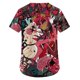 thumbnail image 3 of Hazbin Hotel Más Tamaño Impreso Scrub Uniforme de Trabajo Tops Para las mujeres V-cuello de Navidad Imprimir Manga Corta Diversión Camisetas Ropa de trabajo Camiseta con bolsillos Purple Pink/3XL, 3 of 3