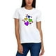 thumbnail image 2 of Playera Blanca Camiseta Estampado Corazones, 2 of 5