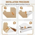 thumbnail image 4 of Paquete de 100 Protectores de Esquinas de Cartón Ajustables, Aptos para Marcos de 1 Pulgada, 1,5 Pulgadas y 2,1 Pulgadas, Protectores de Esquinas para Envío, Protector, 4 of 5