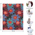 thumbnail image 4 of Pioneer Flower Floral Print Pattern Blanket,Comfortable Soft Flannel Throw Blanket,All Season,Warm Lightweight Blankets for Sofa Bed Couch Living Room Chair,30"x40", 4 of 4