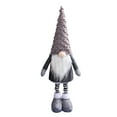 thumbnail image 2 of SUSUchens - Muñeco de gnomo sin rostro, adorno navideño de estilo nórdico, con patas retráctiles y barba larga, adorable muñeco de elfo sin rostro, decoración de ventana, color gris, 2 of 8