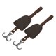 thumbnail image 1 of Ganchos para reposacabezas de coche de 2 piezas para bolsos y paraguas, organizador resistente de respaldo de asiento, cuero sintético marrón oscuro, aleación de zinc, 1 of 7