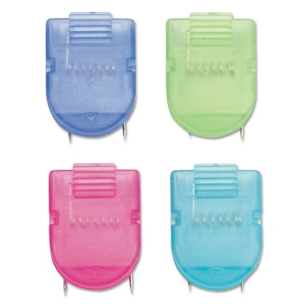 Advantus 75307 40 Sheet Capacity Wall Clips for Fabric Panels - Assorted Cool Colors (20/Box)