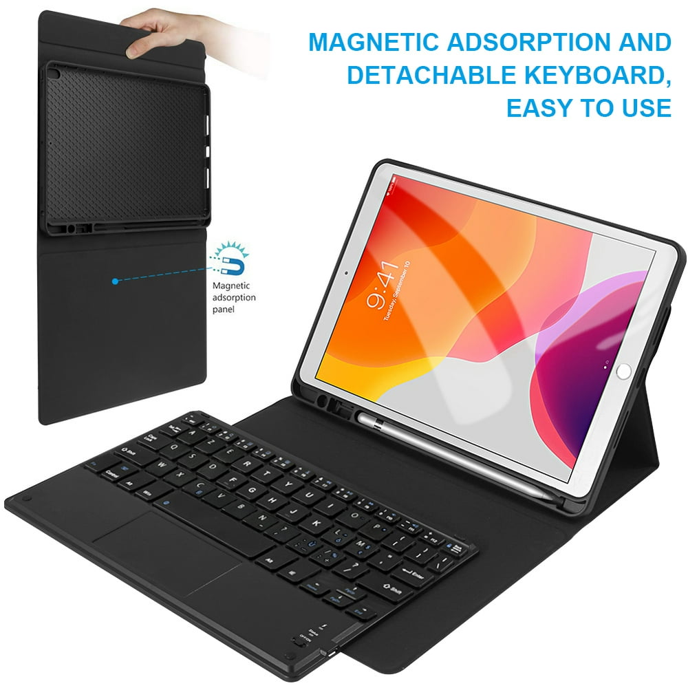 iPad Keyboard Case for iPad 10.2 2020, iPad 10.2 2019 360 Degree Anti
